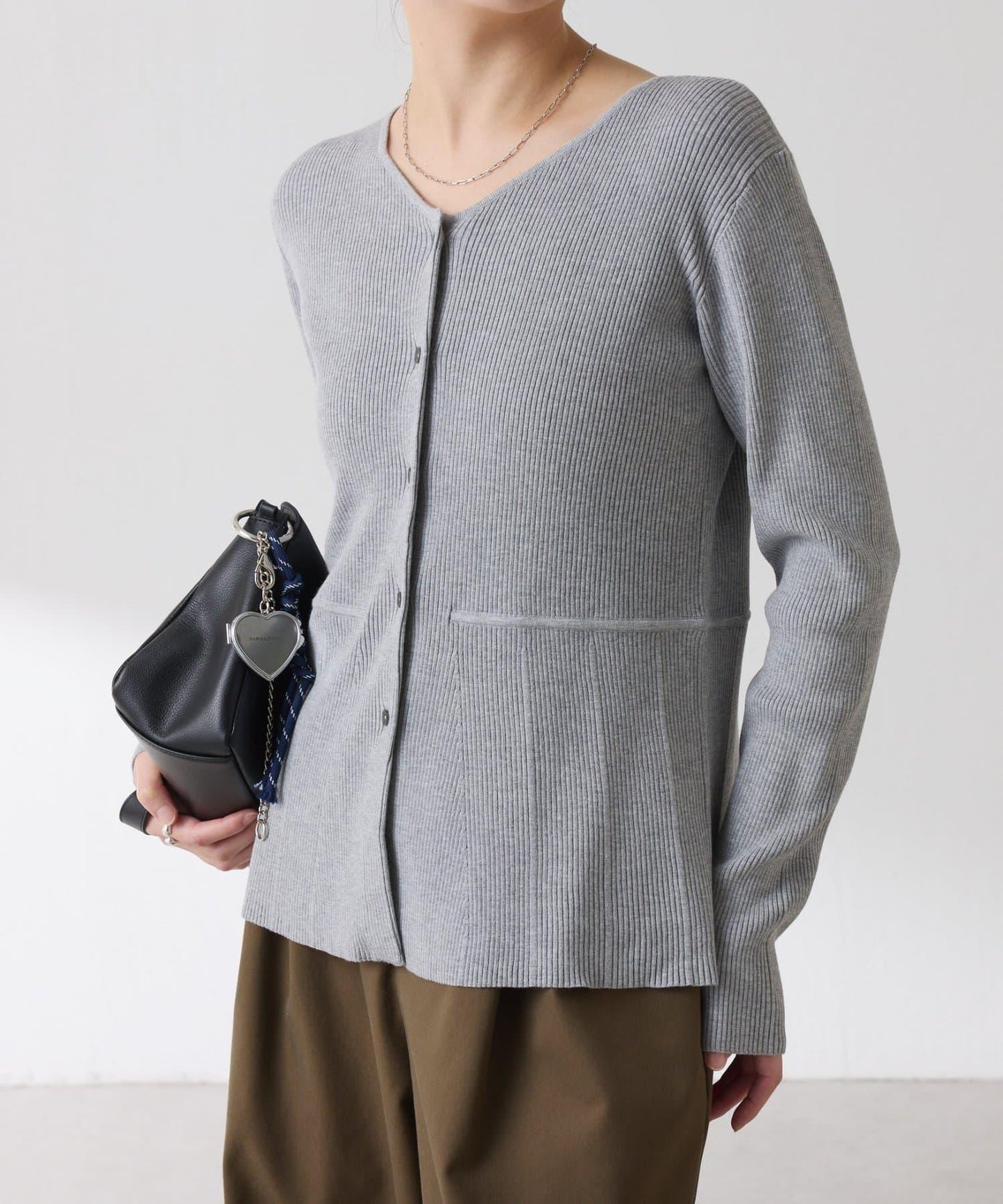 【塑形】羅紋荷葉邊開衫