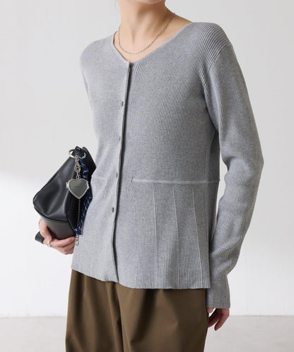 【塑形】羅紋荷葉邊開衫