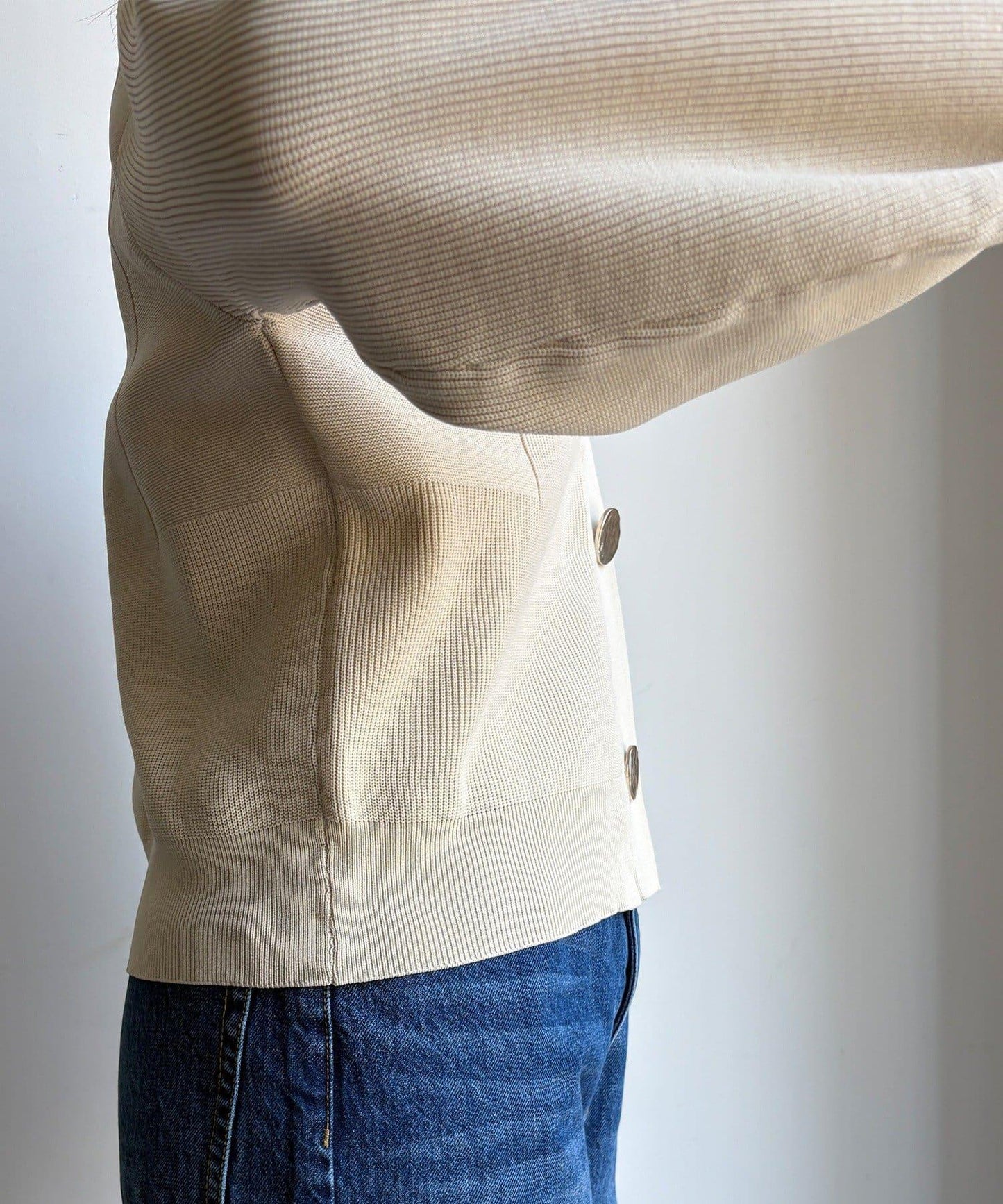 大紐釦針織開衫