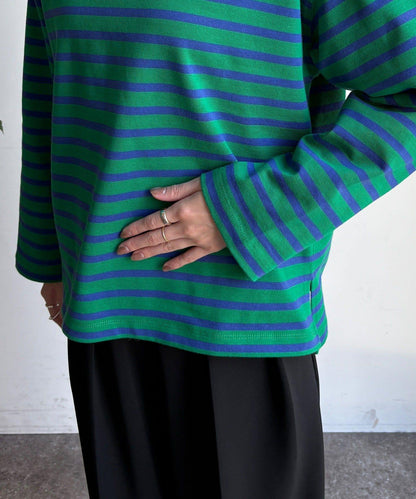 條紋船領套頭衫