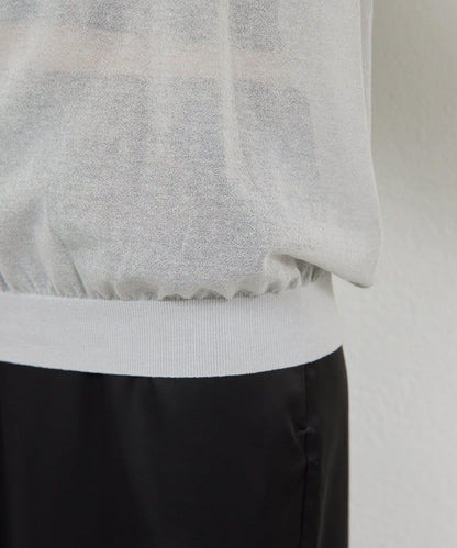 棉質薄紗針織衫