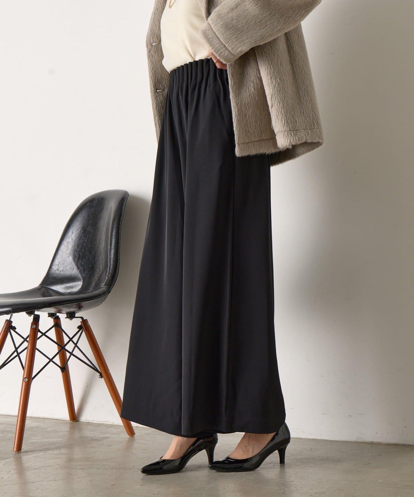 垂感寬鬆闊腿褲