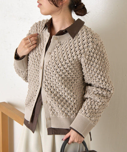 小鹿圖案針織開衫