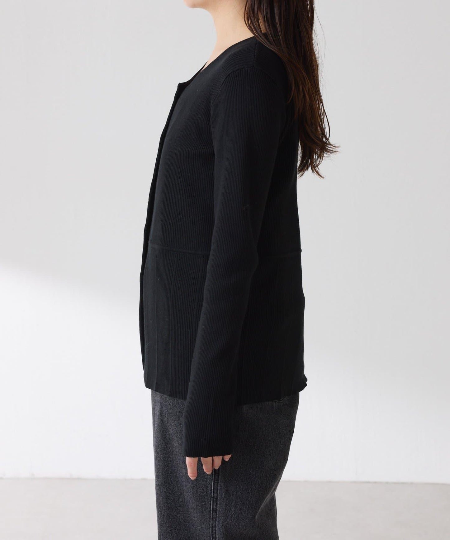 【塑形】羅紋荷葉邊開衫