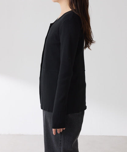 【塑形】羅紋荷葉邊開衫