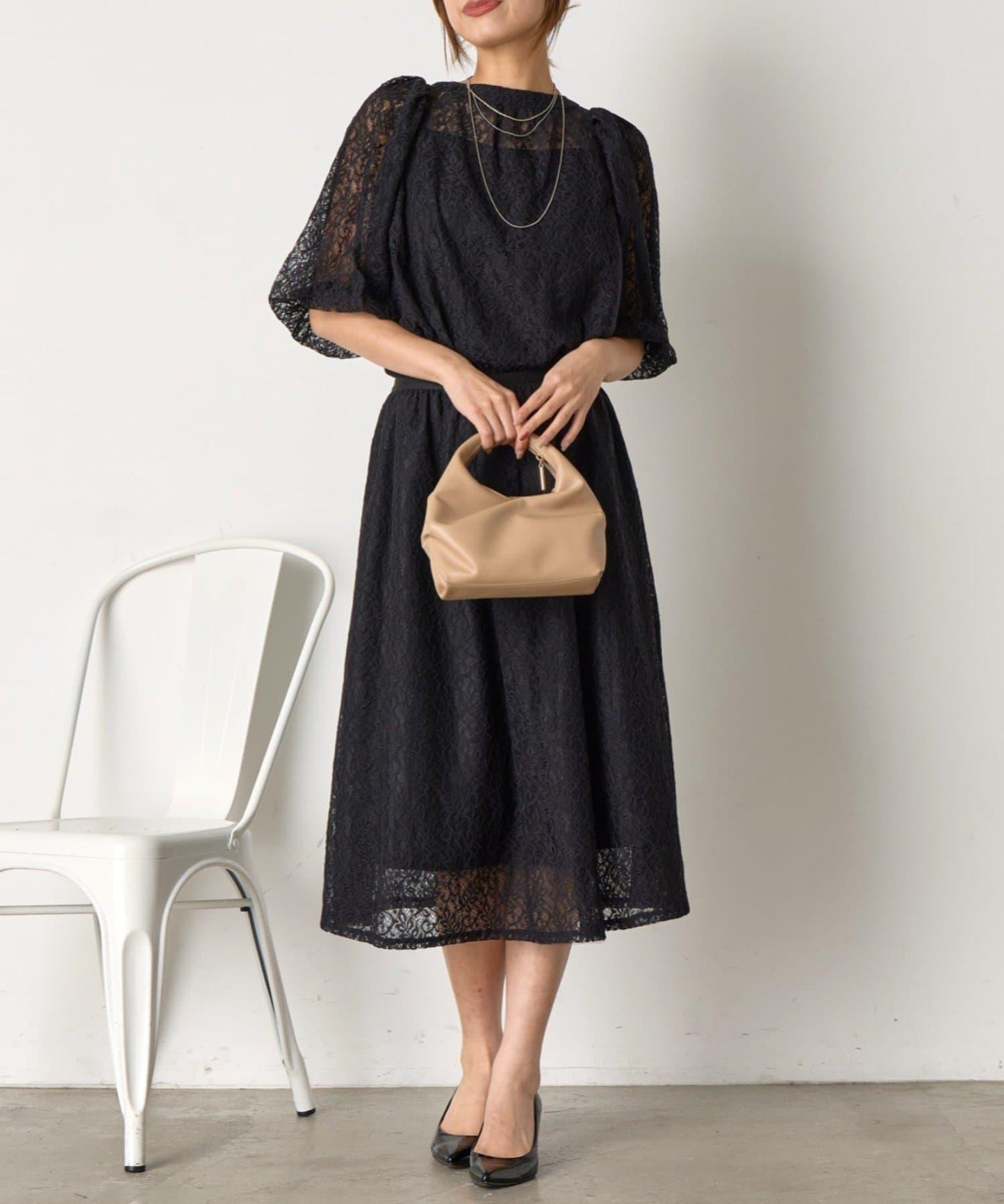 【さわ企畫】蕾絲蝴蝶結領帶套裝