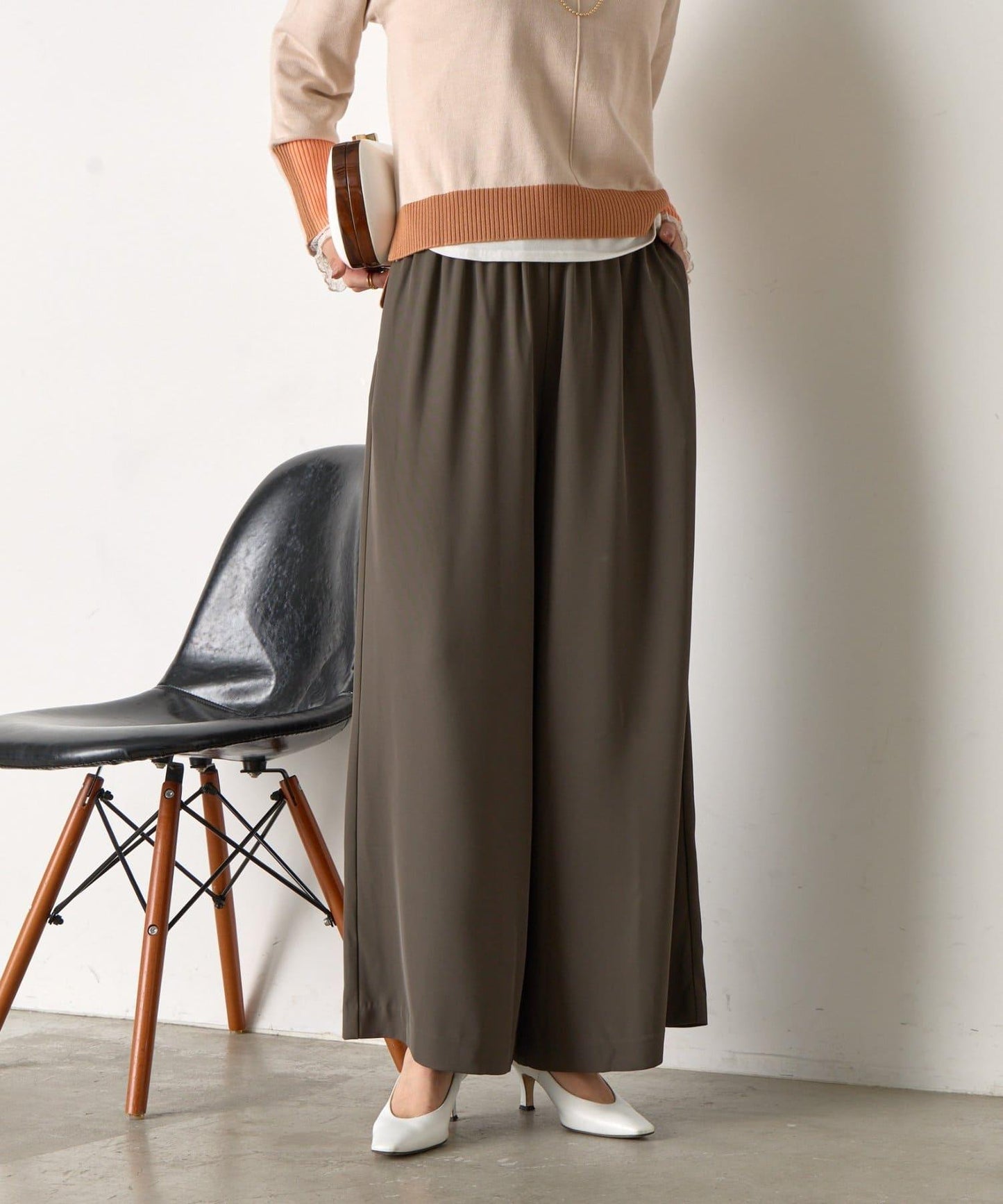 垂感寬鬆闊腿褲