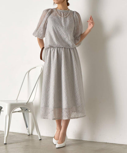 【さわ企畫】蕾絲蝴蝶結領帶套裝