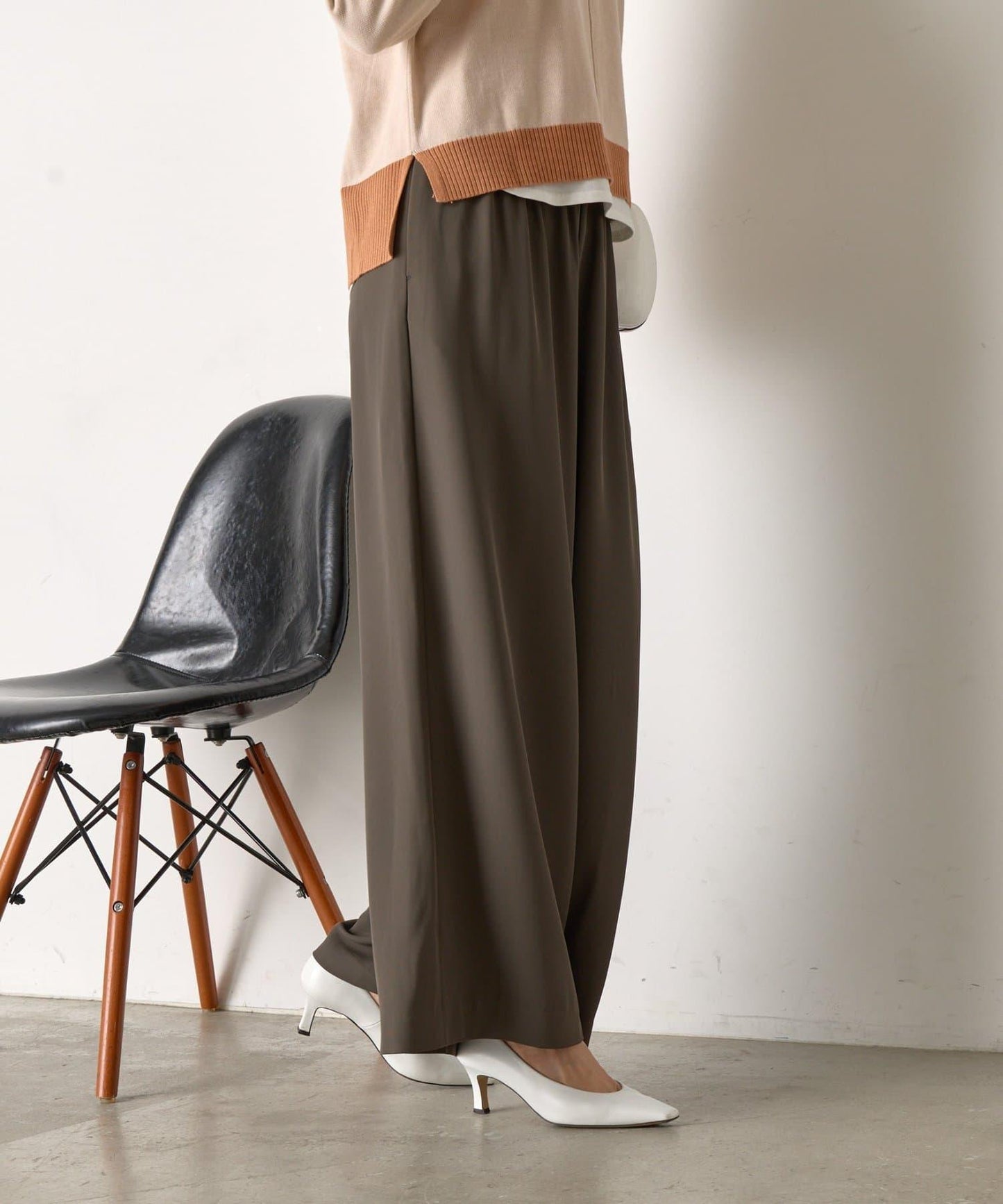 垂感寬鬆闊腿褲