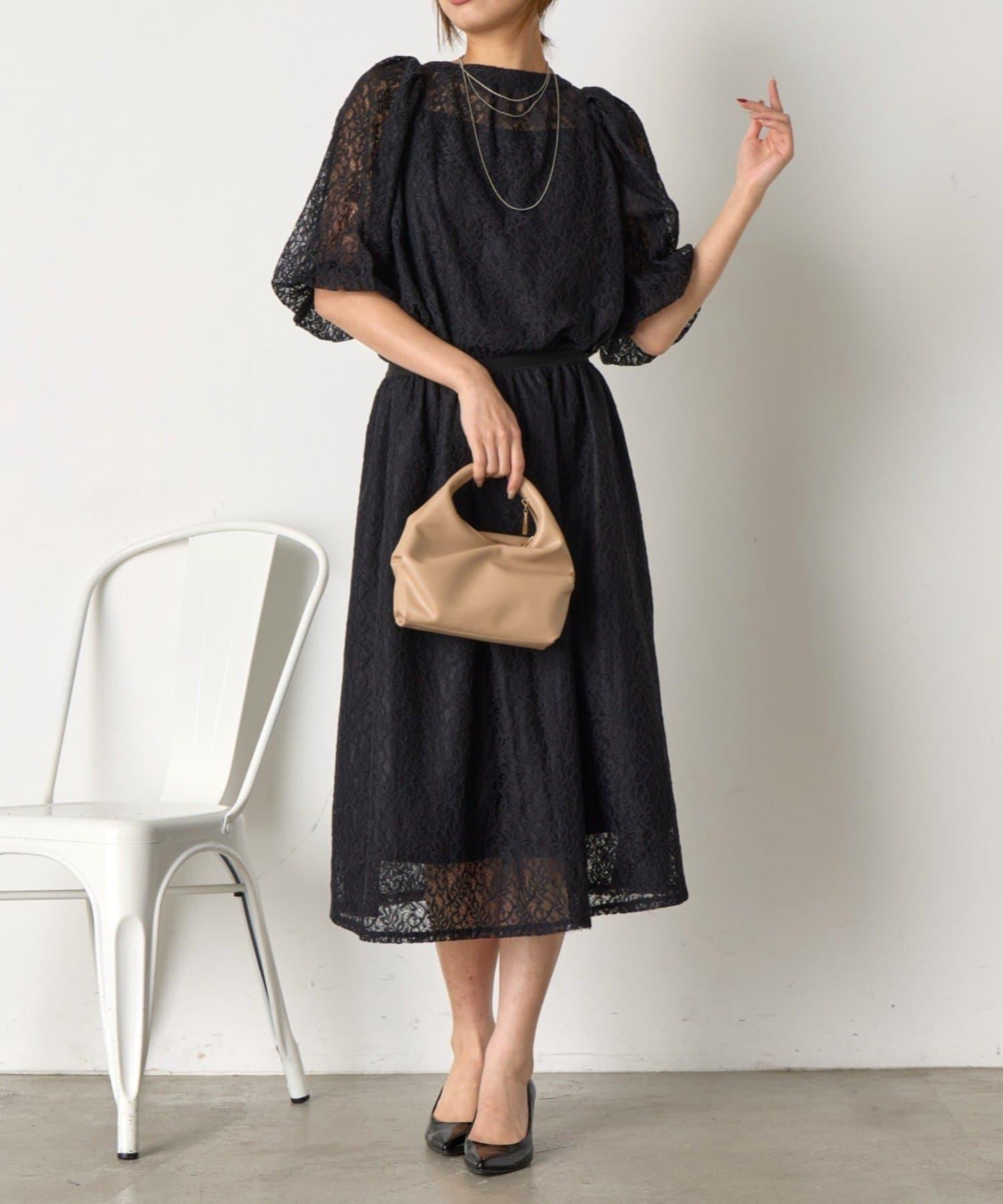 【さわ企畫】蕾絲蝴蝶結領帶套裝