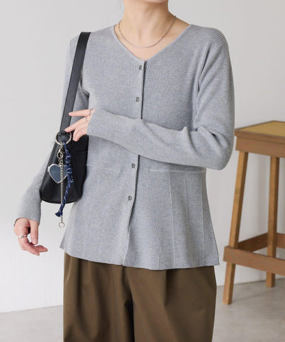 【塑形】羅紋荷葉邊開衫