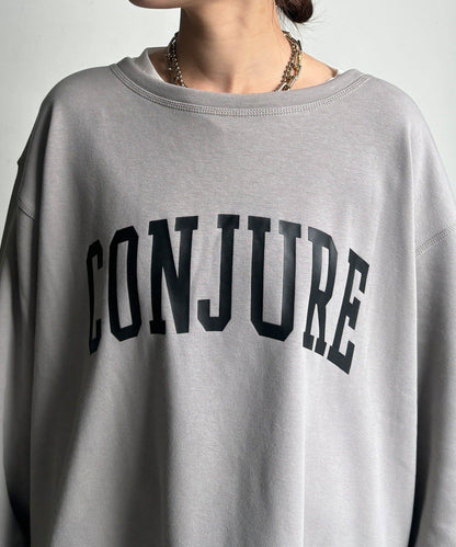 前後印花加絨套頭衫