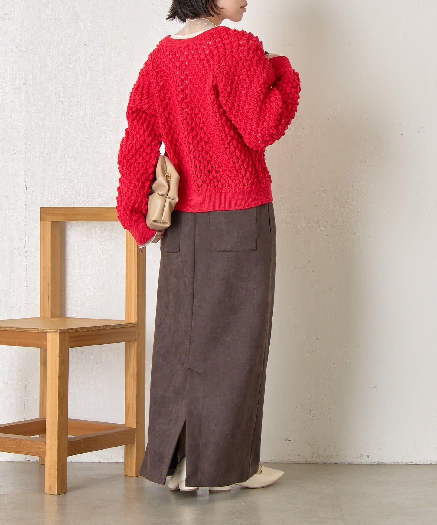 小鹿圖案針織開衫