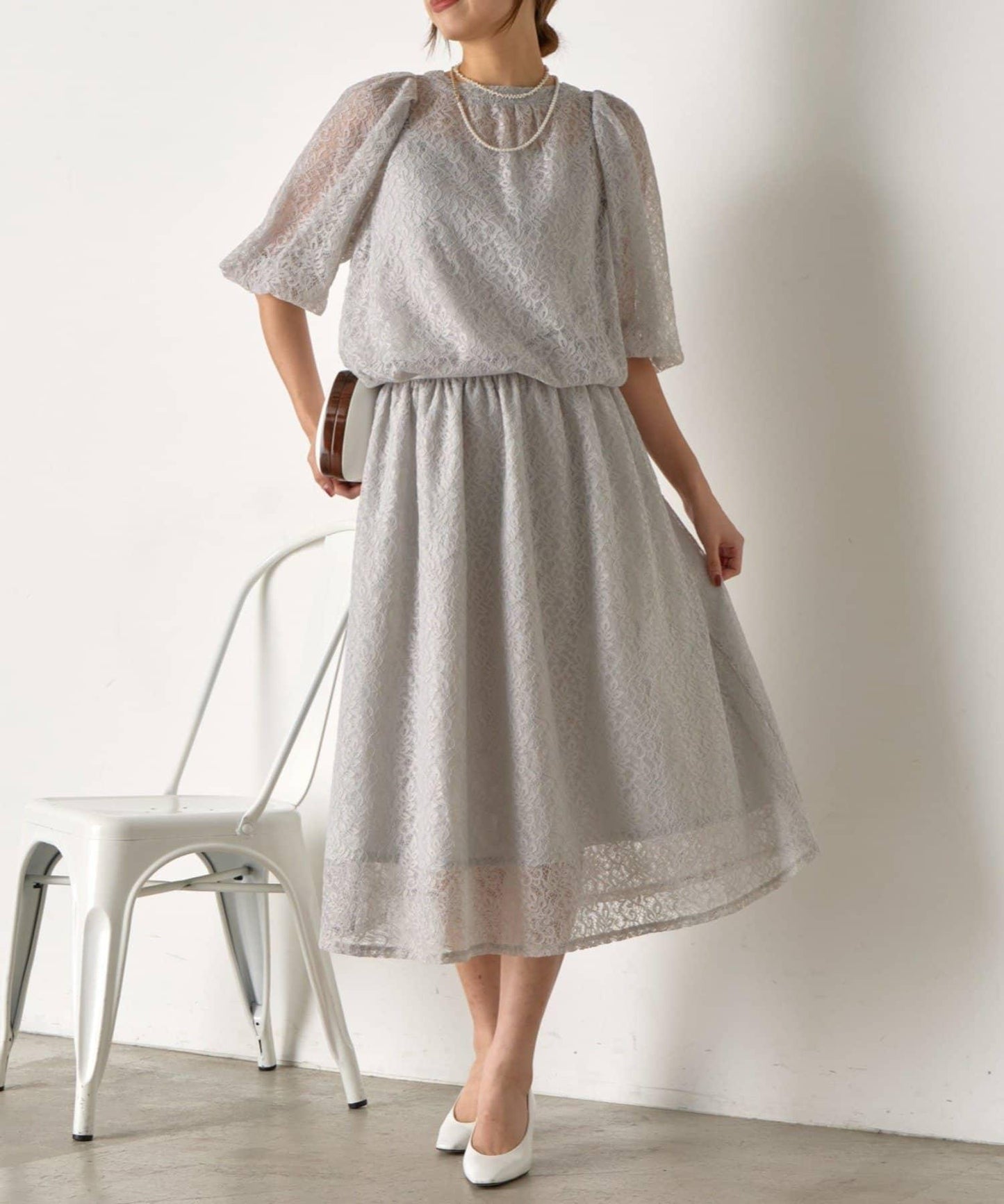 【さわ企畫】蕾絲蝴蝶結領帶套裝