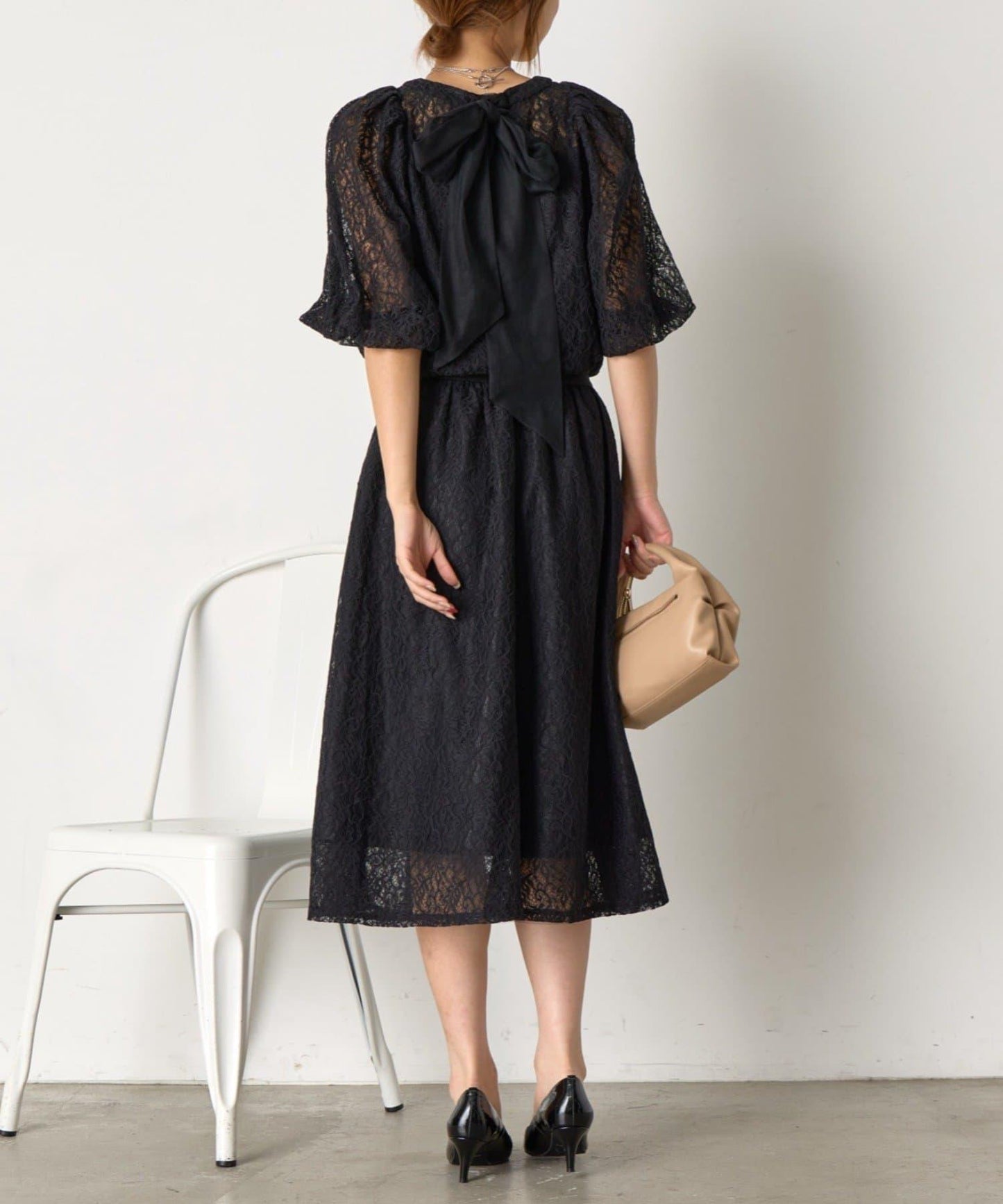 【さわ企畫】蕾絲蝴蝶結領帶套裝