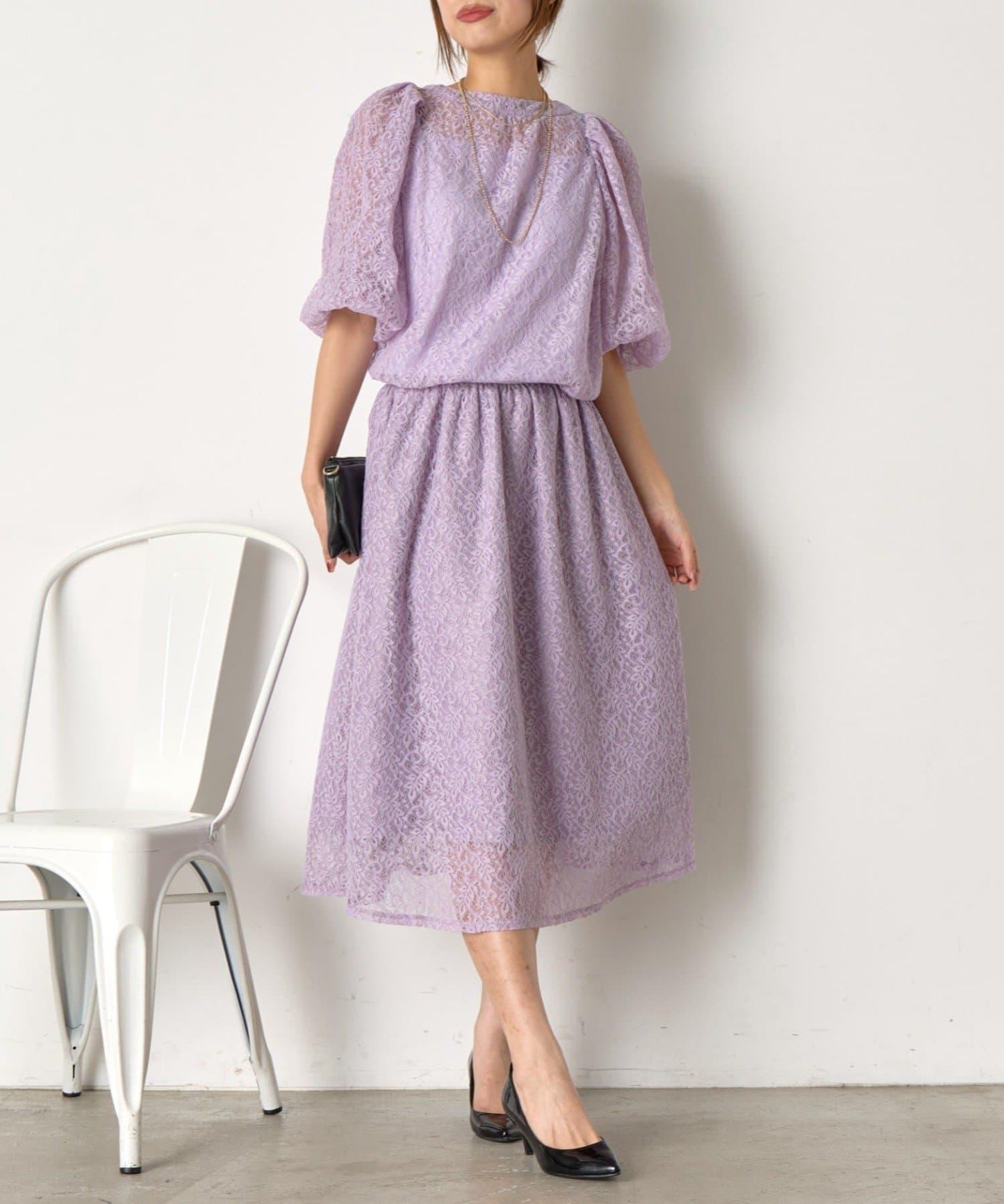 【さわ企畫】蕾絲蝴蝶結領帶套裝