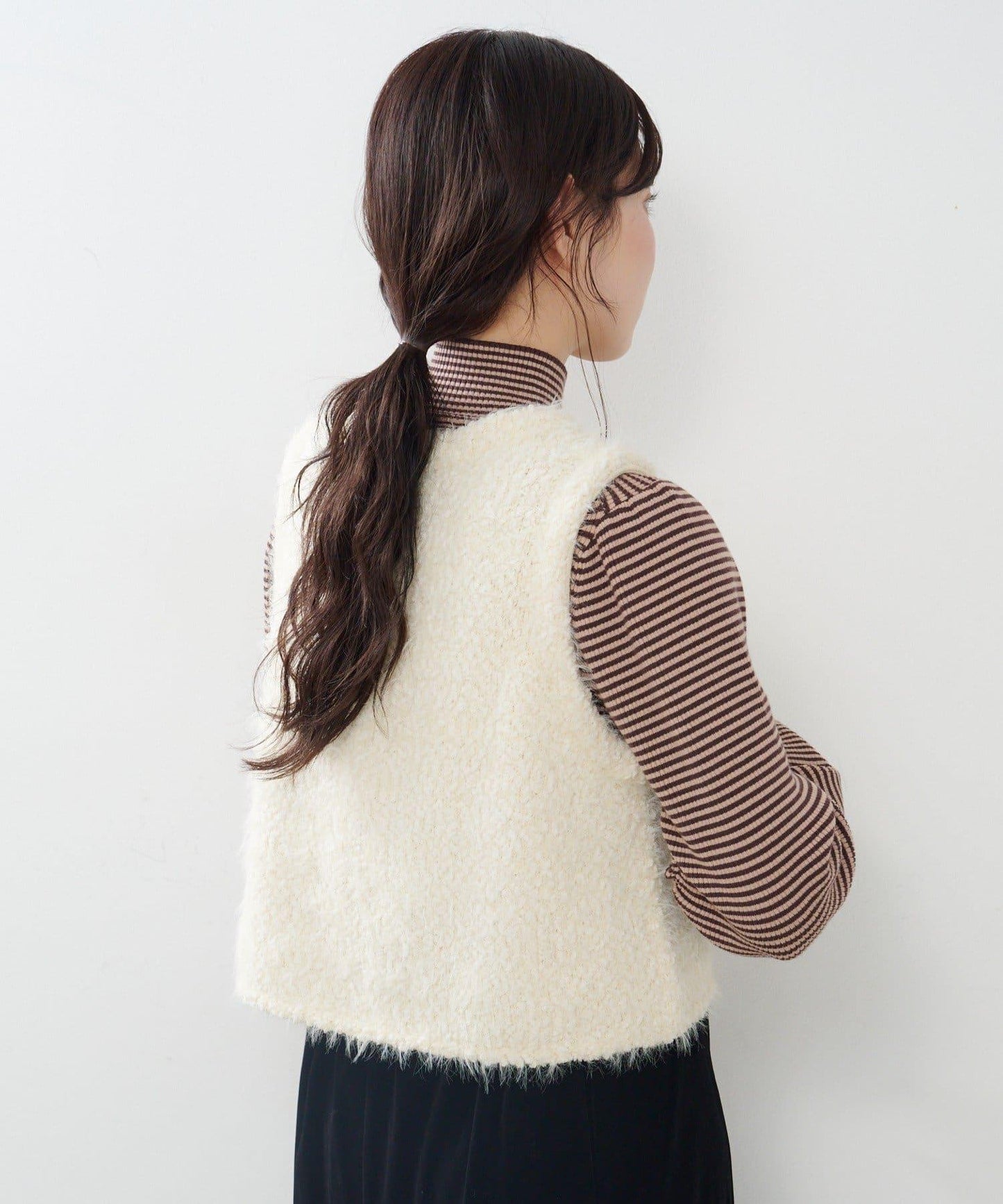 【Kastane】毛絨混紡針織背心