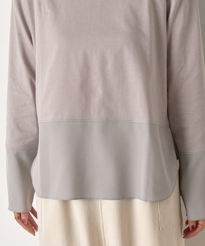 下襬袖口斜紋拼接針織衫