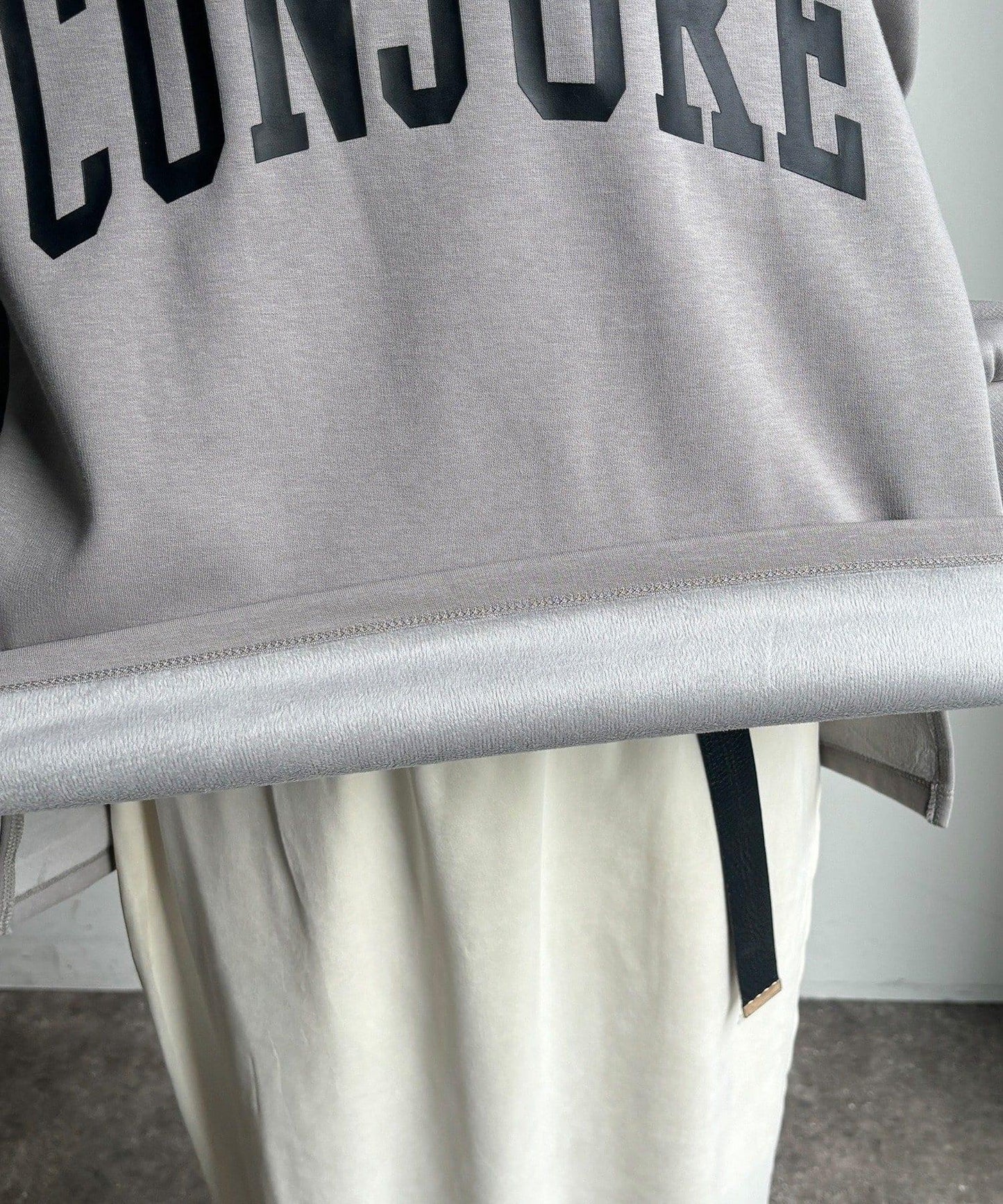 前後印花加絨套頭衫