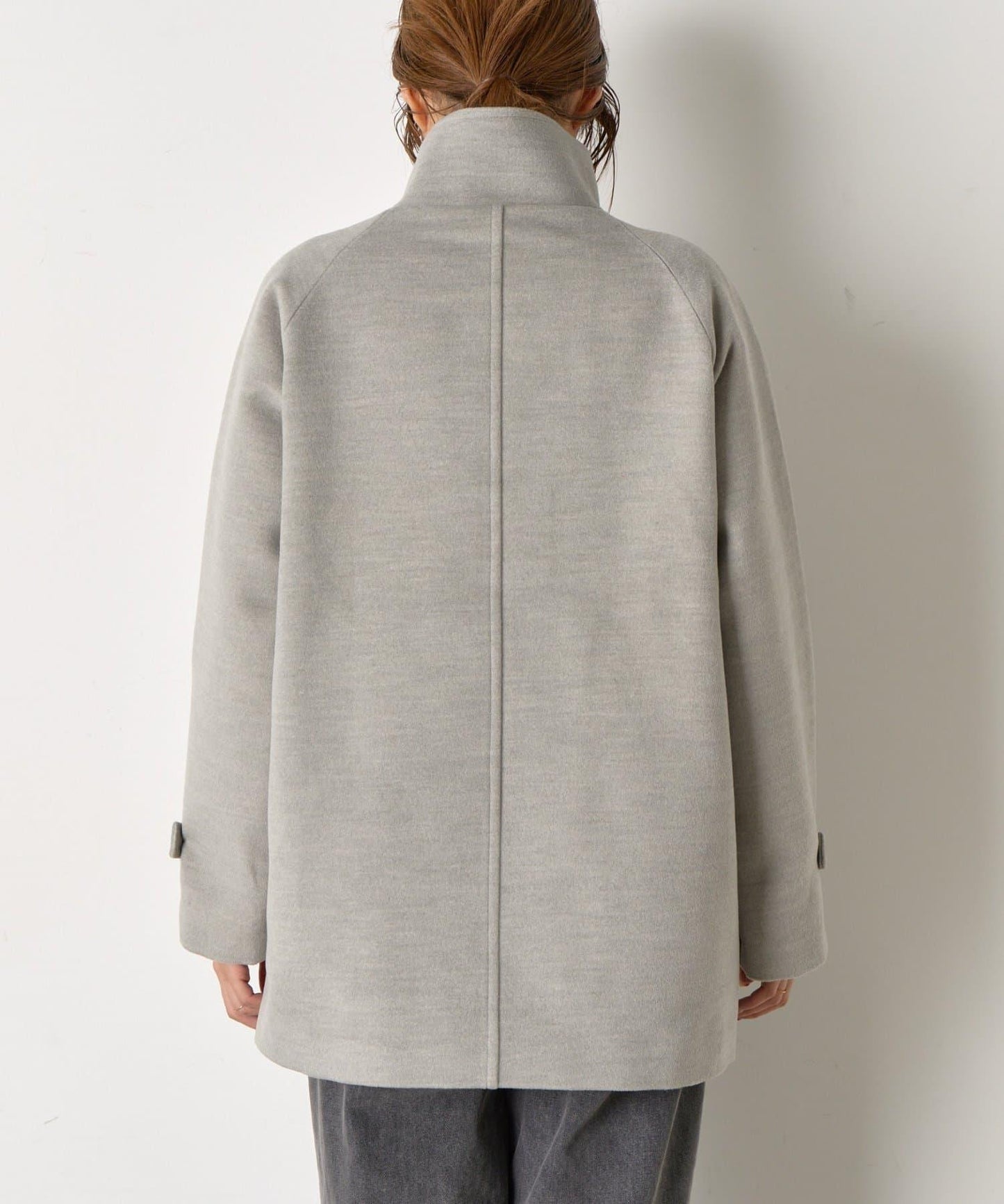 羊毛感立領夾克