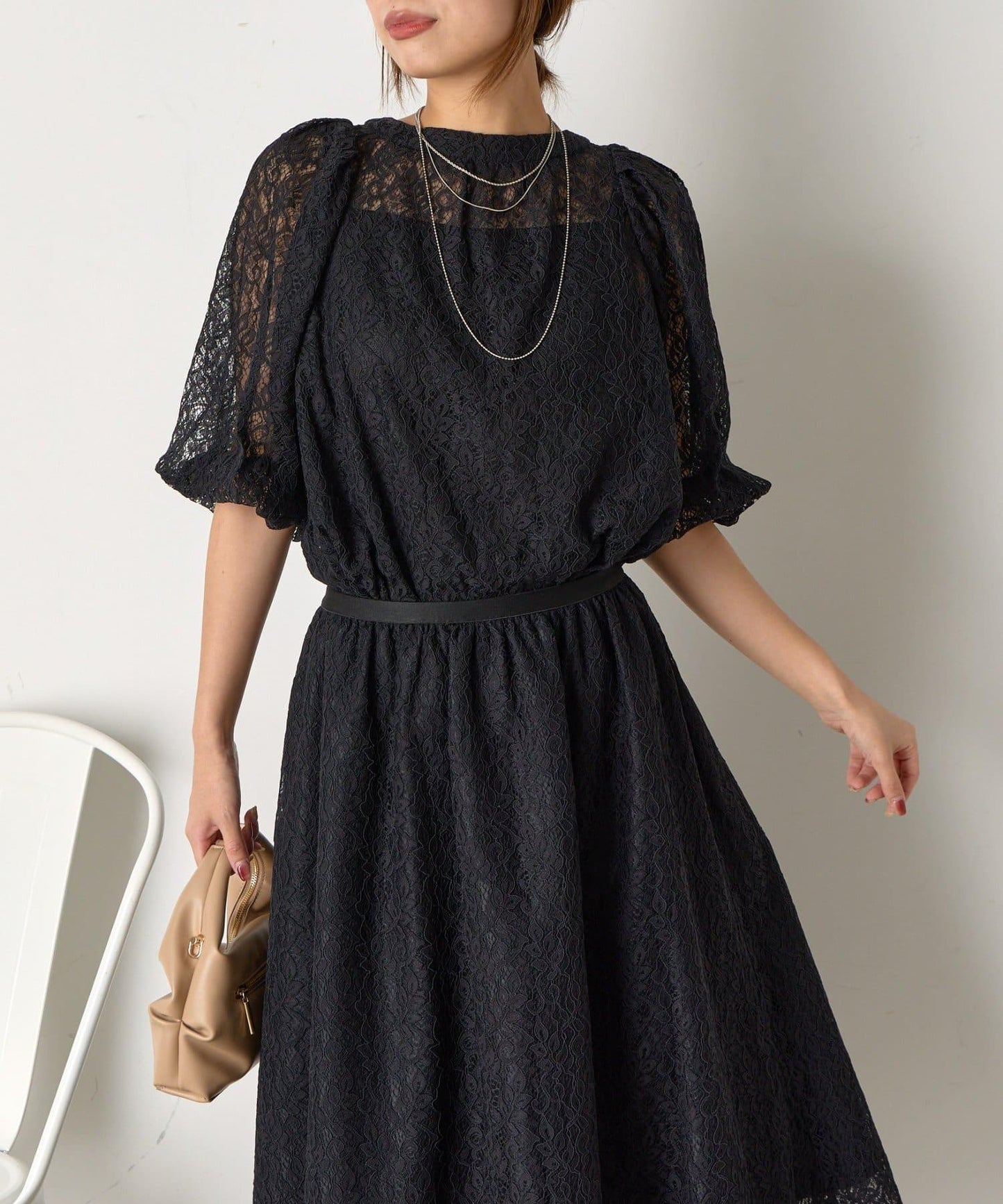 【さわ企畫】蕾絲蝴蝶結領帶套裝