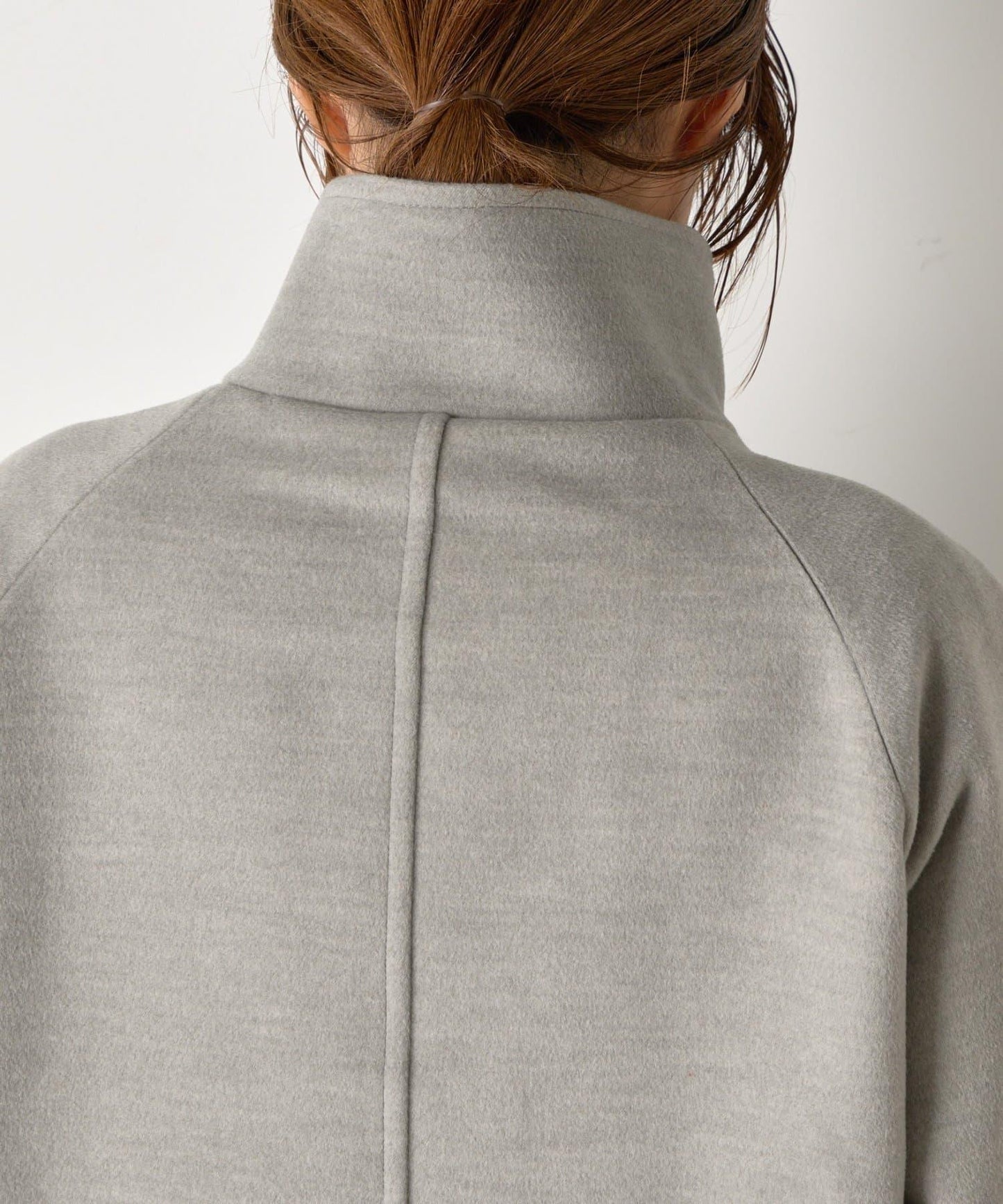 羊毛感立領夾克