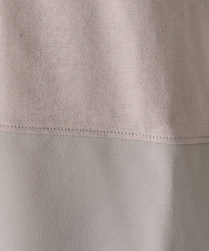 下襬袖口斜紋拼接針織衫