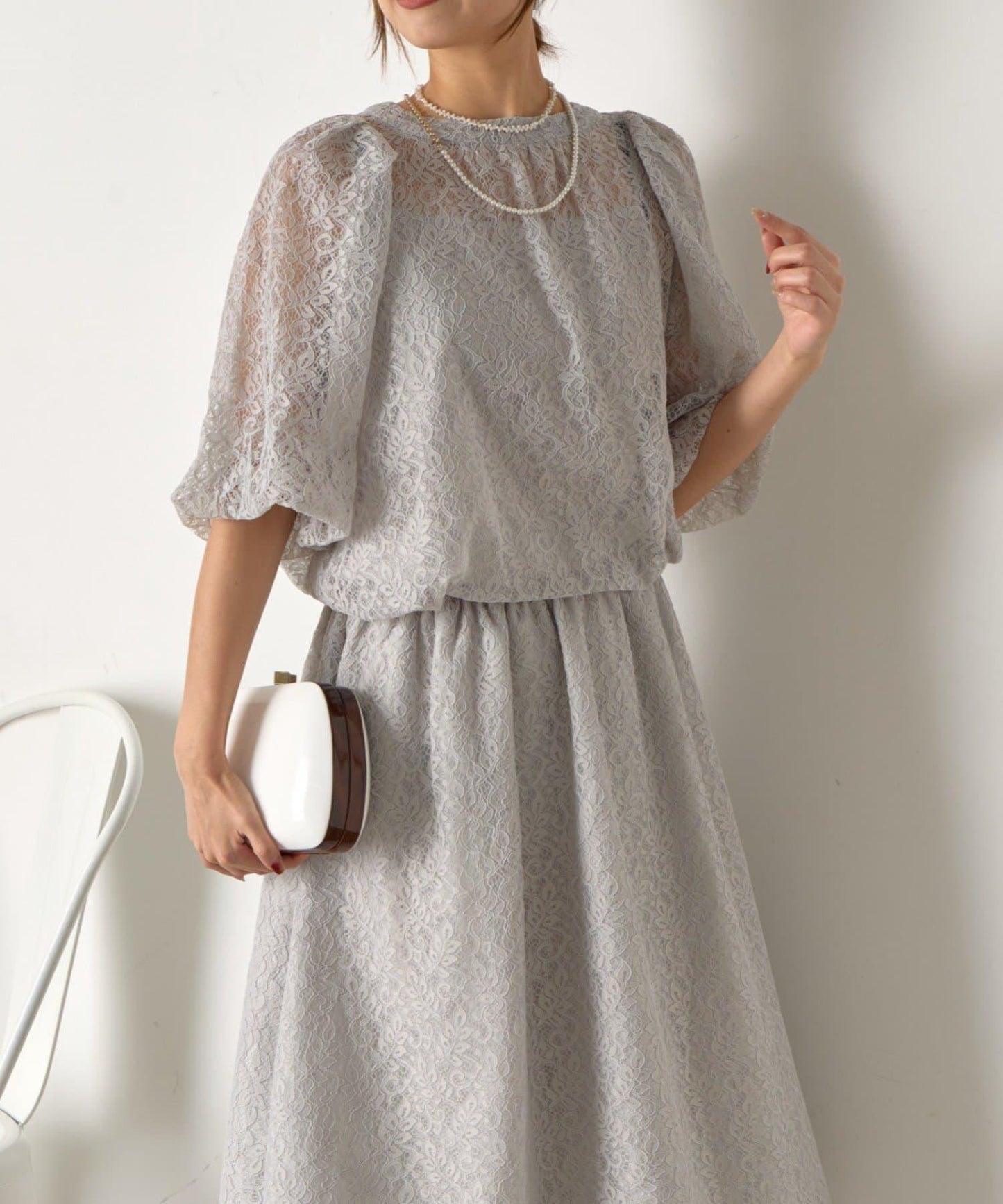 【さわ企畫】蕾絲蝴蝶結領帶套裝