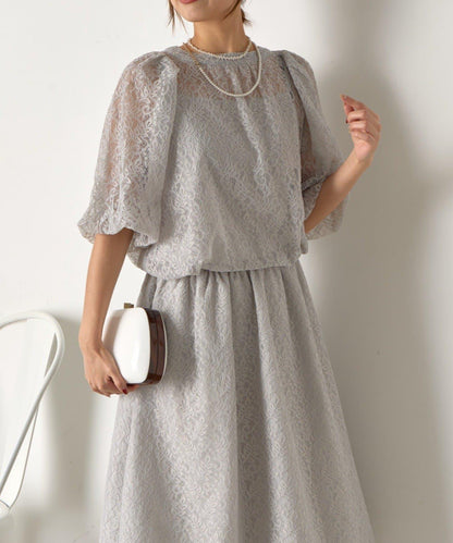 【さわ企畫】蕾絲蝴蝶結領帶套裝