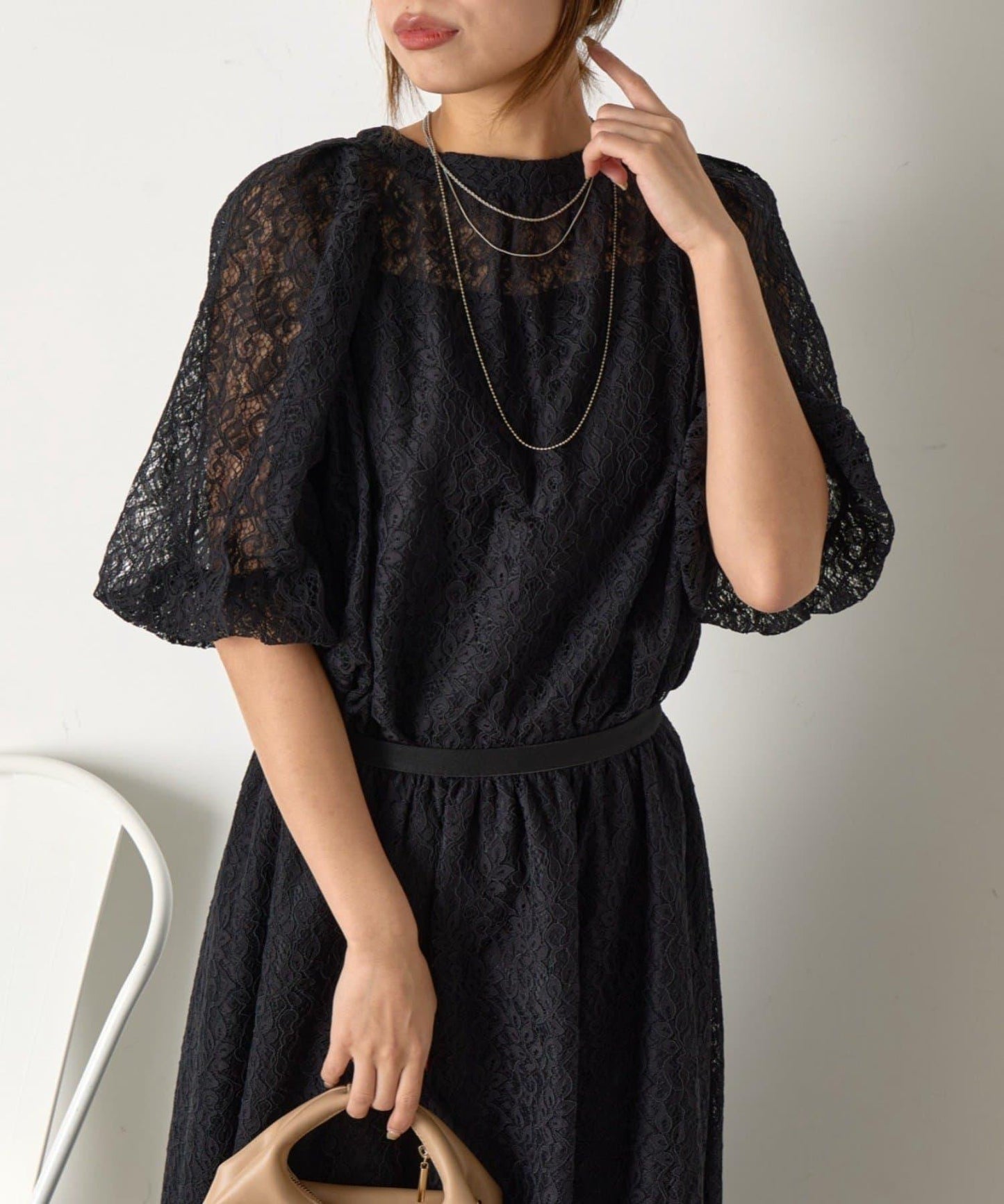 【さわ企畫】蕾絲蝴蝶結領帶套裝