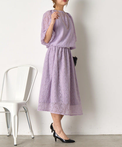 【さわ企畫】蕾絲蝴蝶結領帶套裝