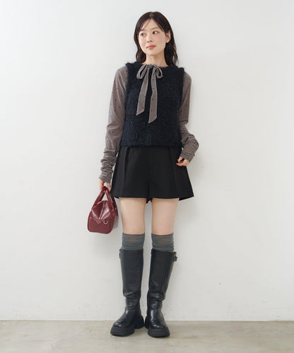 【Kastane】毛絨混紡針織背心