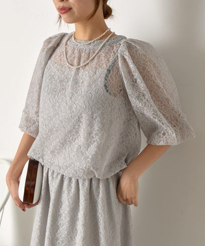 【さわ企畫】蕾絲蝴蝶結領帶套裝