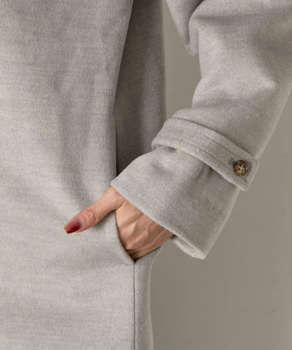 羊毛感立領夾克