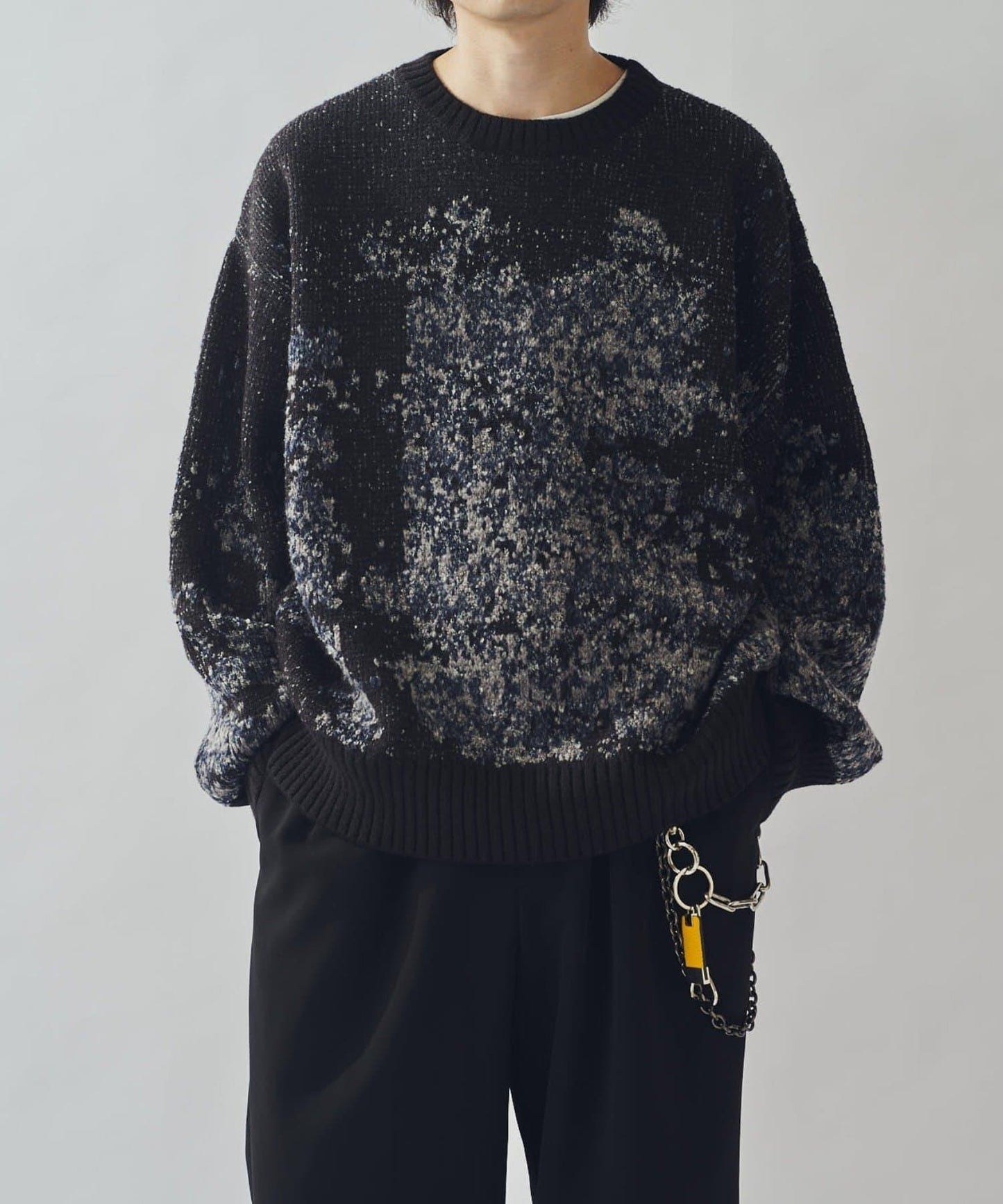 提花絨線針織衫