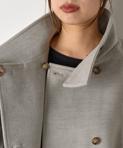 羊毛感立領夾克