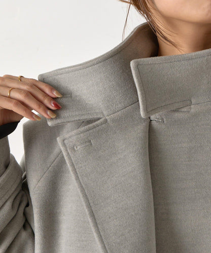 羊毛感立領夾克