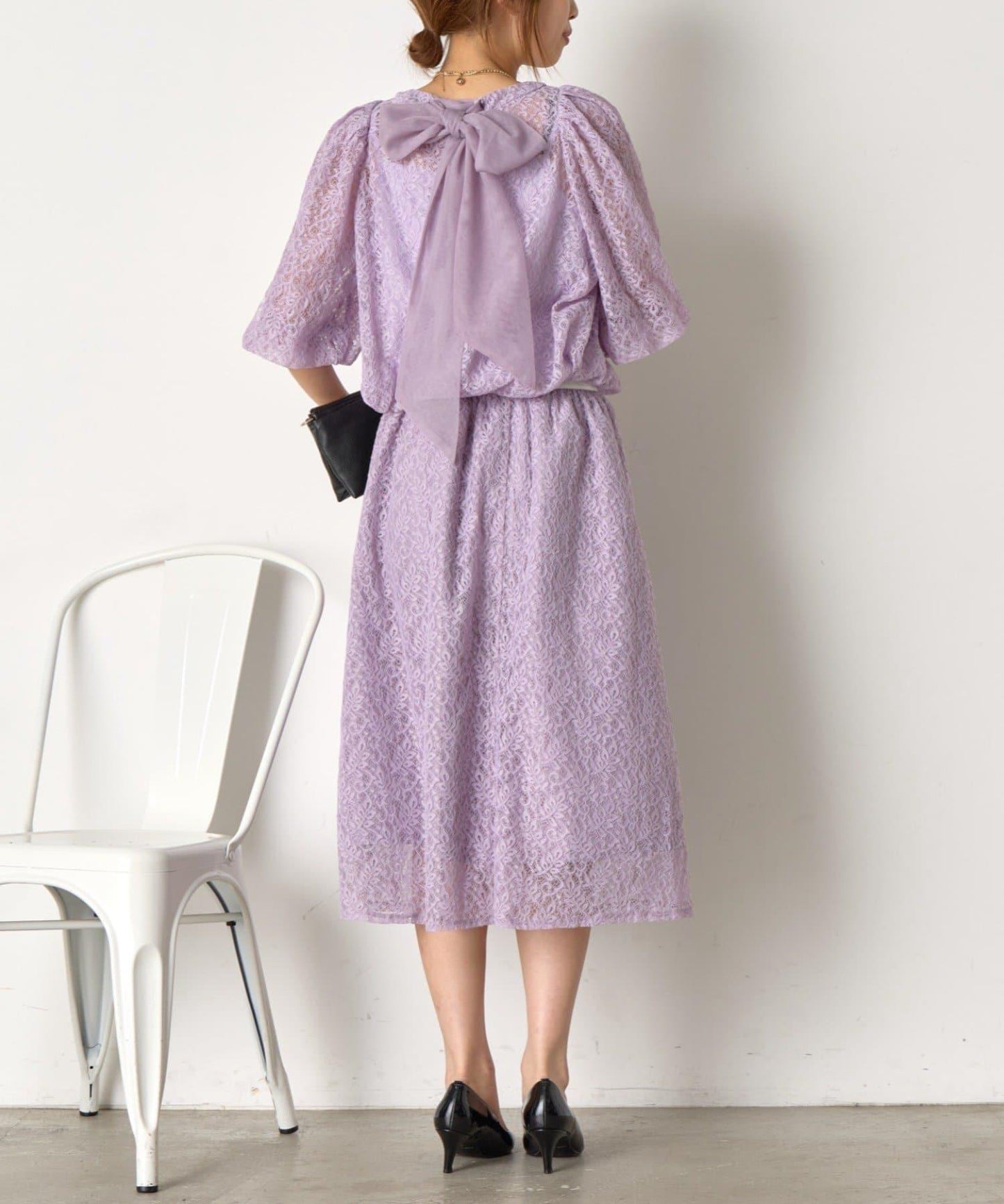 【さわ企畫】蕾絲蝴蝶結領帶套裝