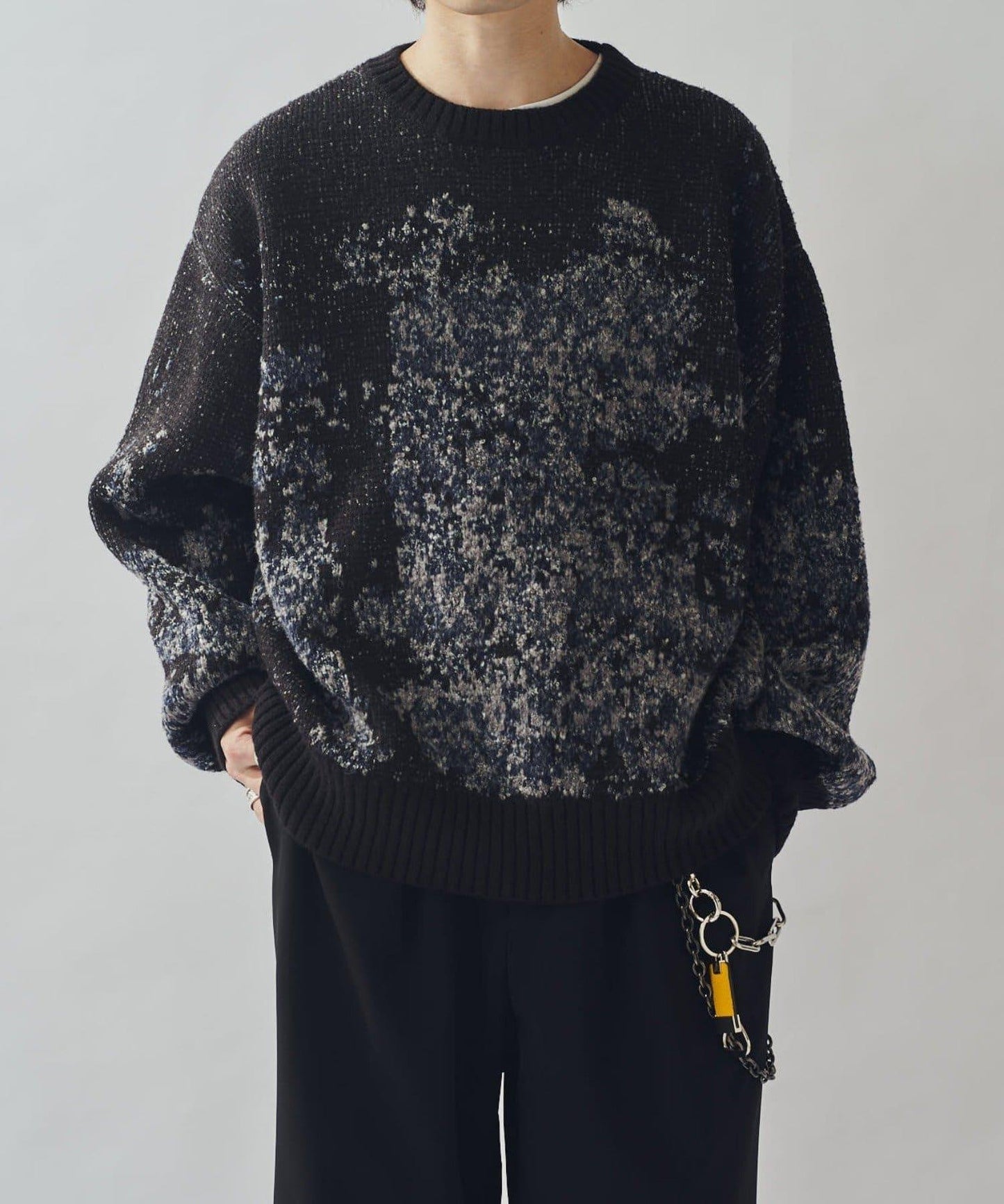 提花絨線針織衫