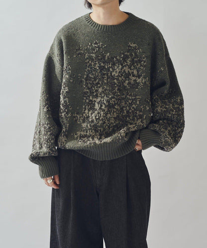 提花絨線針織衫