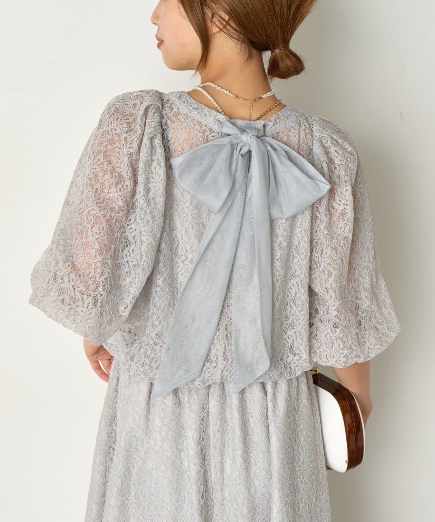 【さわ企畫】蕾絲蝴蝶結領帶套裝