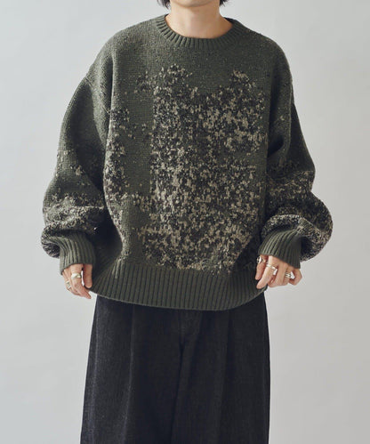 提花絨線針織衫