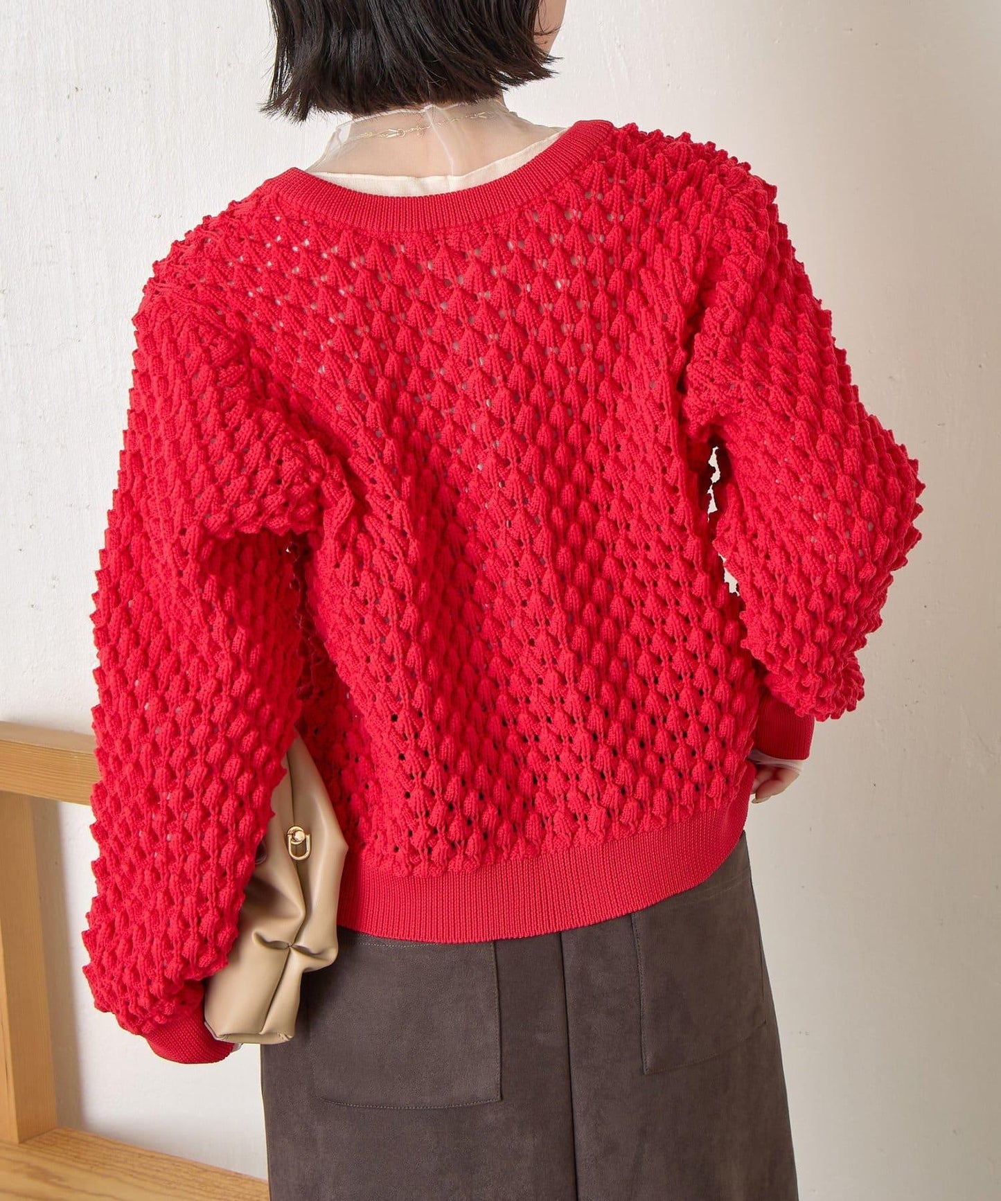 小鹿圖案針織開衫