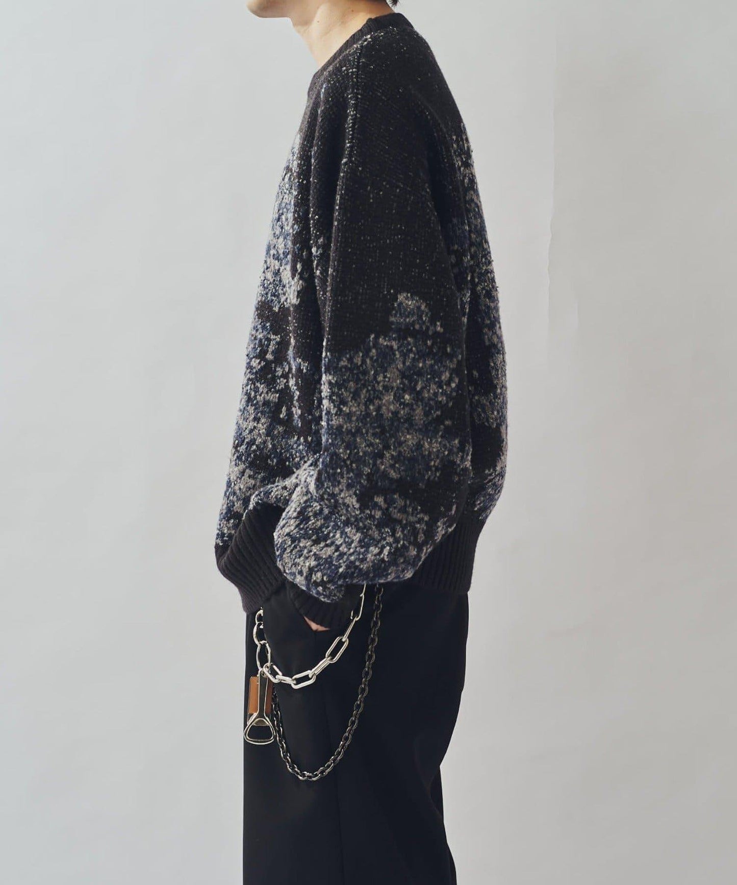 提花絨線針織衫