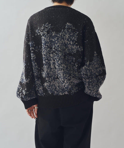 提花絨線針織衫