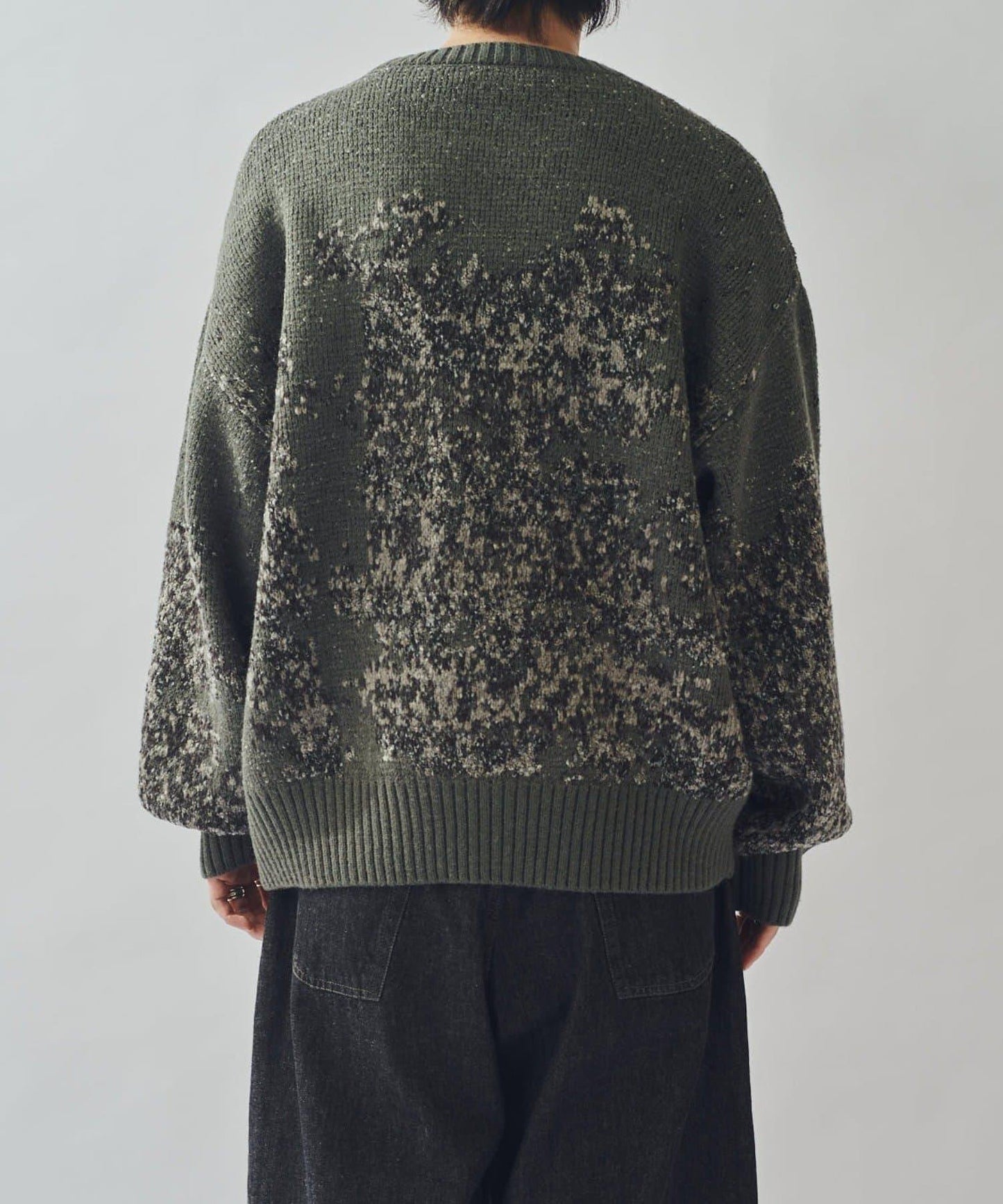 提花絨線針織衫