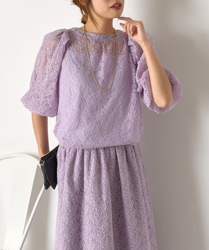 【さわ企畫】蕾絲蝴蝶結領帶套裝