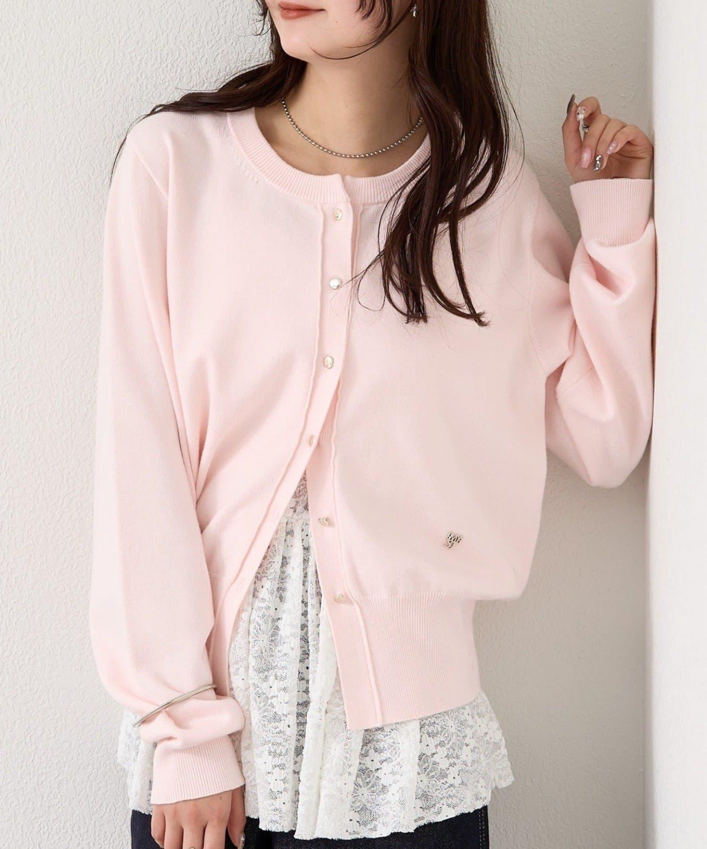 【色/黑色】帶吊墜日常開衫