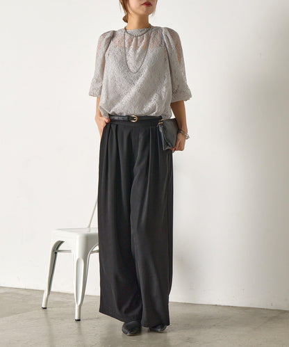 【さわ企畫】蕾絲蝴蝶結領帶套裝