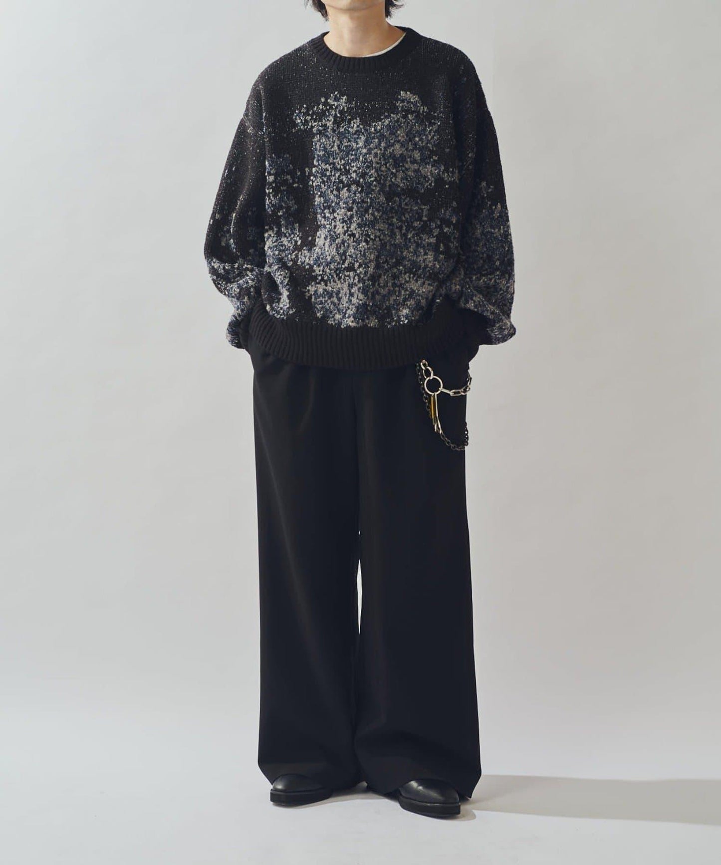 提花絨線針織衫